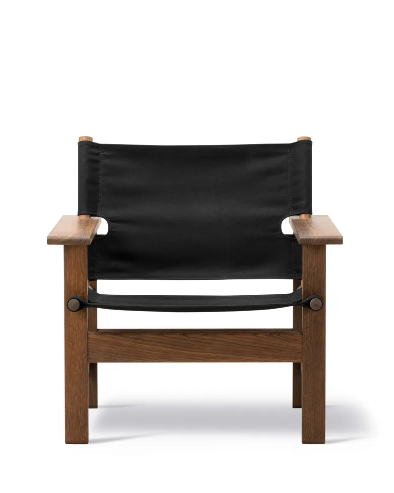 The Canvas Chair by Fredericia in Black canvas, Smoked oak, olied, FSC Mix 70% – product photo 5 of 5