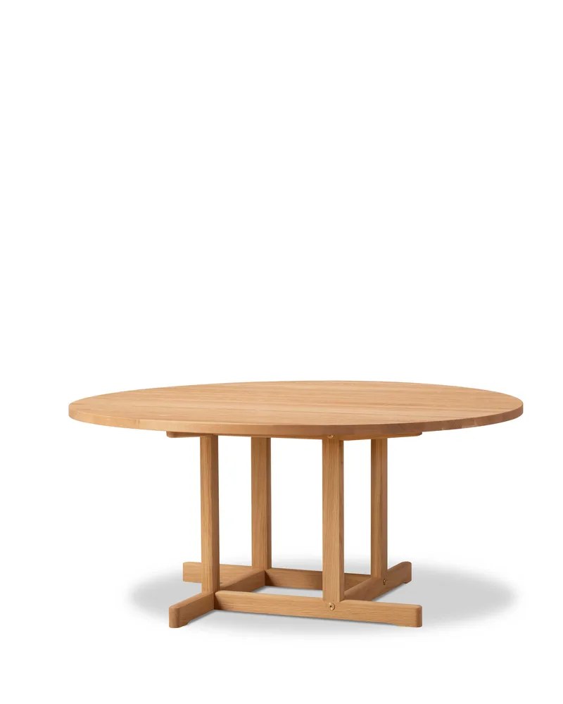 BM80 Mogensen Coffee Table, Ø120 cm de Fredericia en Oak oil, FSC Mix 70% – photo du produit 1 sur 2