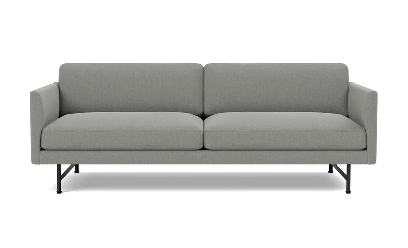 Calmo Sofa, 2½ seater, 200 cm de Fredericia en Re-Wool 128, Black – photo du produit