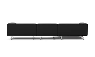 Delphi Elements - Configuration A van Fredericia in Leather Max 98, Black, Brushed aluminium – productfoto 2 van 4