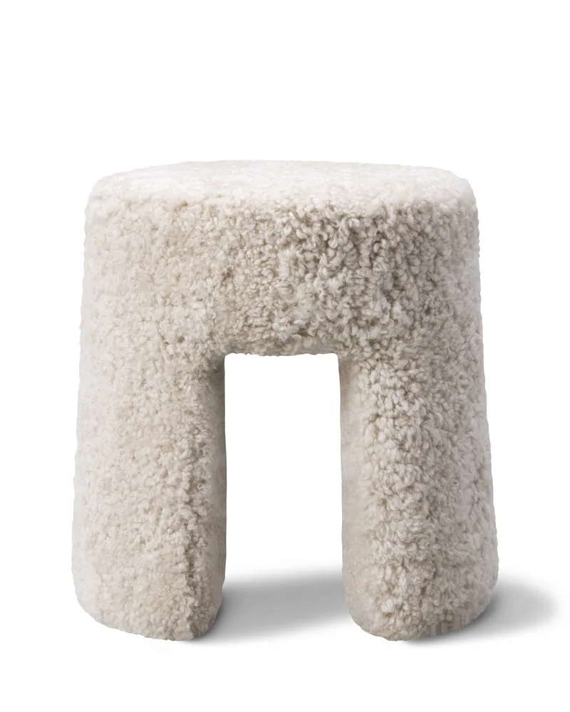 Sequoia Pouf de Fredericia en Sheepskin Moonlight – photo du produit