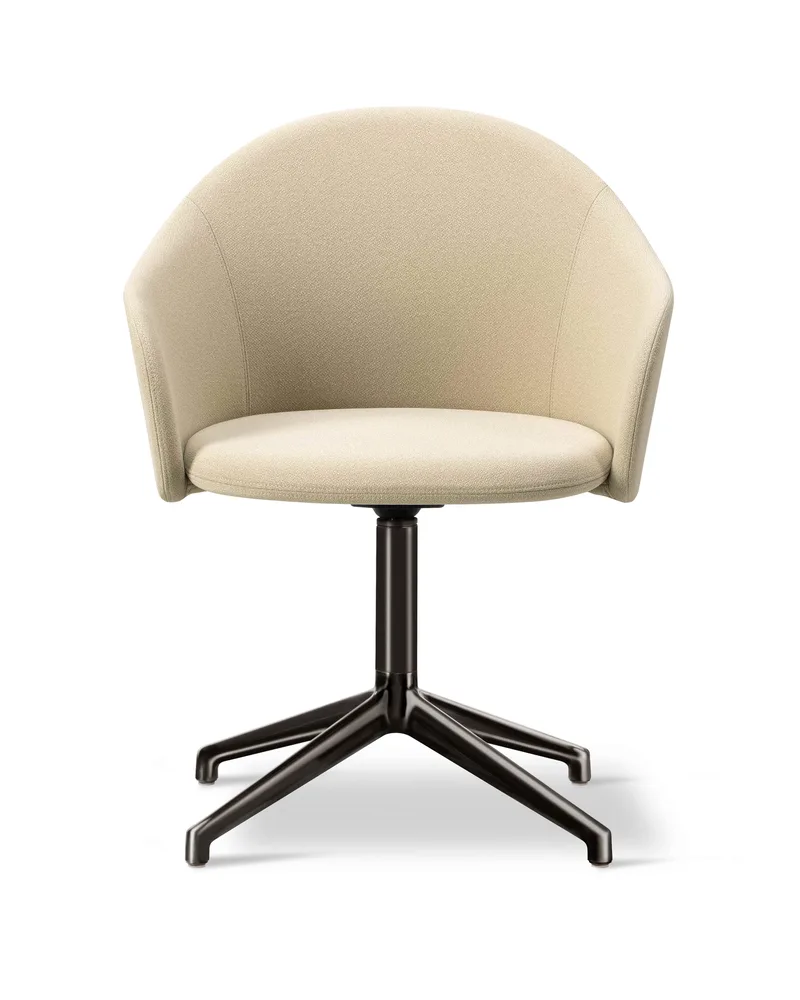 Gomo Armchair Swivel Base 4-star by Fredericia in Mylla 221, Flint – product photo 2 of 2