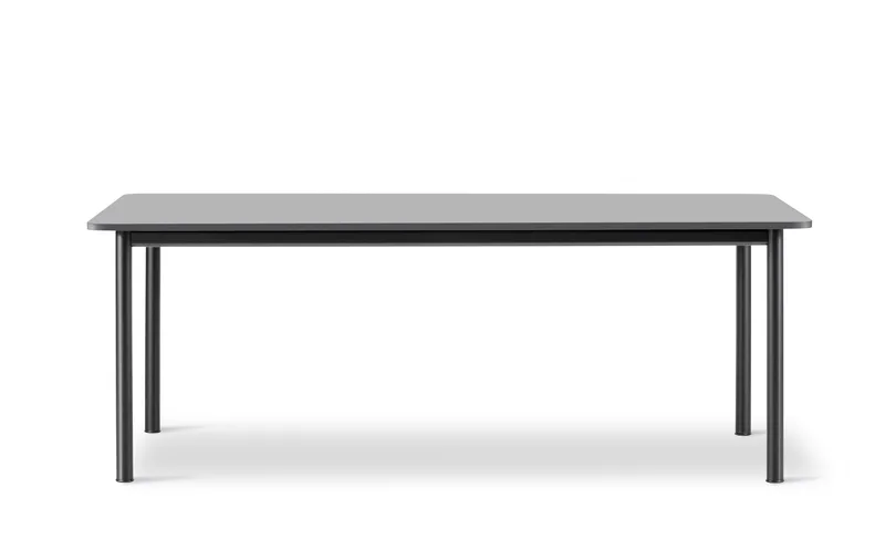 Plan Table by Fredericia in Black linoleum, Black, 200 × 100 cm, height 73 cm – product photo 2 of 2