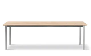 Plan Table 240 x 100 cm by Fredericia in Oak light oil, FSC Mix 70%, Brushed steel, 240 × 100 cm, height 73 cm – product photo 2 of 2