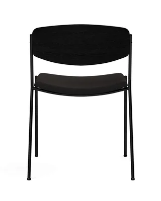 Lynderup Chair Seat upholstered by Fredericia in Re-Wool 198, Black ash, FSC Mix 70%, Black lacquer – product photo 2 of 4