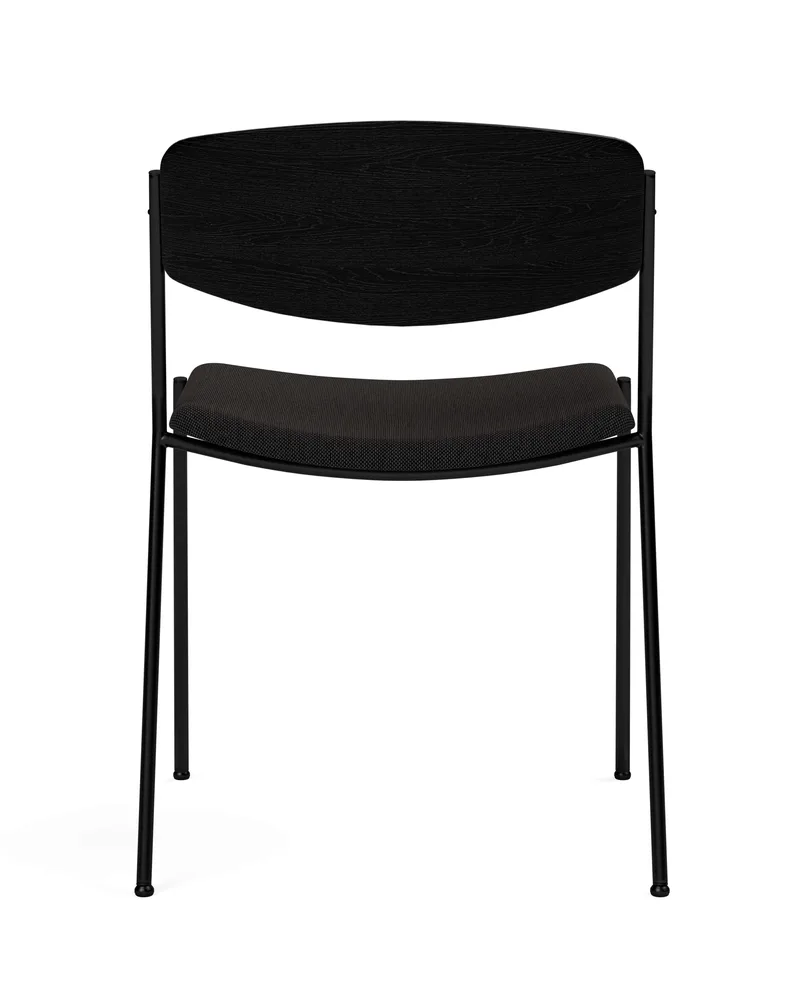 Lynderup Chair Seat upholstered by Fredericia in Re-Wool 198, Black ash, FSC Mix 70%, Black lacquer – product photo 2 of 4