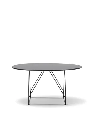JG Table, Ø140 cm by Fredericia in Black linoleum, Black lacquer, Black oak – product photo 2 of 2