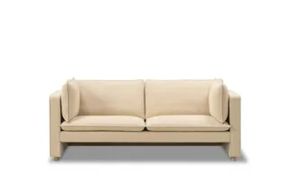 Jota Sofa, 2 seater, 185 cm by Fredericia in Vidar 323, Oak light oil, FSC Mix 70%, Arm cushions included – product photo 6 of 6