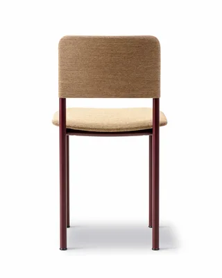 Plan Chair Fully Upholstered von Fredericia in Steelcut Quartet 554, Bordeaux – Produktfoto 2 von 4