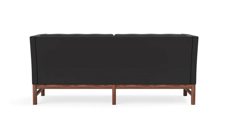 EJ315 Sofa, 2½ seater, 180 cm van Fredericia in Leather Omni 301, Black, Walnut oil treated – productfoto 2 van 4