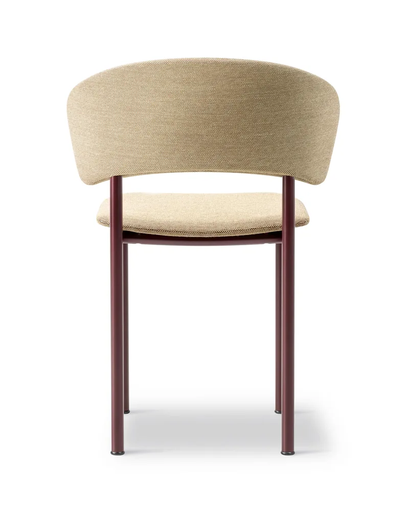 Plan Armchair de Fredericia en Steelcut Quartet 554, Bordeaux – photo du produit 3 sur 4