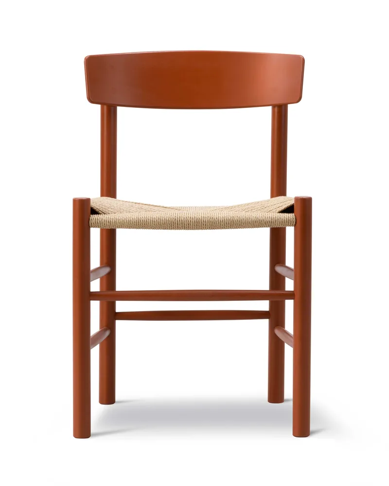 J39 Mogensen Chair by Fredericia in Natural paper cord, Beech Heritage red, FSC Mix 70% – product photo 8 of 8