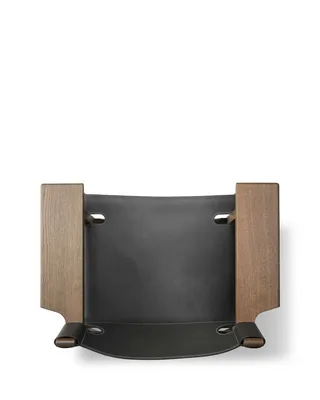 The Spanish Chair by Fredericia in Leather, black, Smoked oak, olied, FSC Mix 70% – product photo 6 of 8