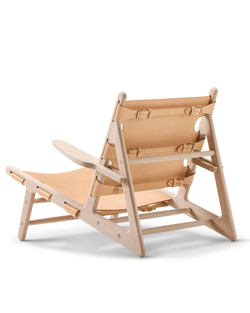 The Hunting Chair de Fredericia en Leather, natural, Oak soap, FSC Mix 70% – photo du produit 2 sur 3