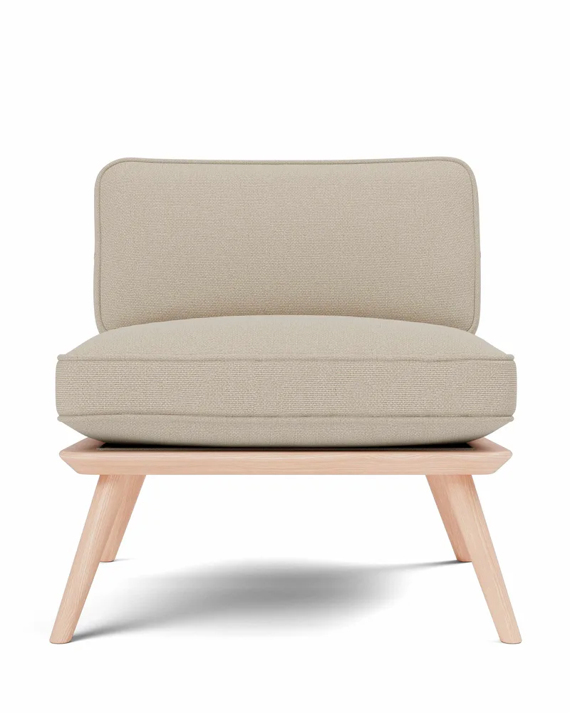 Spine Lounge Suite Chair Petit von Fredericia in Grand Linen Naturel 0024, Oak lacquer, FSC Mix 70% – Produktfoto