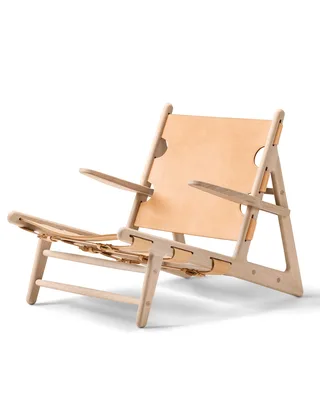 The Hunting Chair de Fredericia en Leather, natural, Oak soap, FSC Mix 70% – photo du produit 1 sur 3