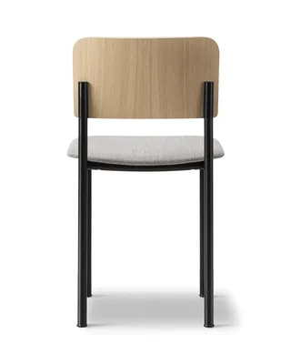 Plan Chair Seat Upholstered by Fredericia in Re-Wool 128, Oak lacquer, FSC Mix 70%, Black – product photo 1 of 4