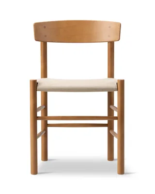 J39 Mogensen Chair Seat Upholstered by Fredericia in Natural canvas, Beech vintage lacquer, FSC Mix 70% – product photo 4 of 4