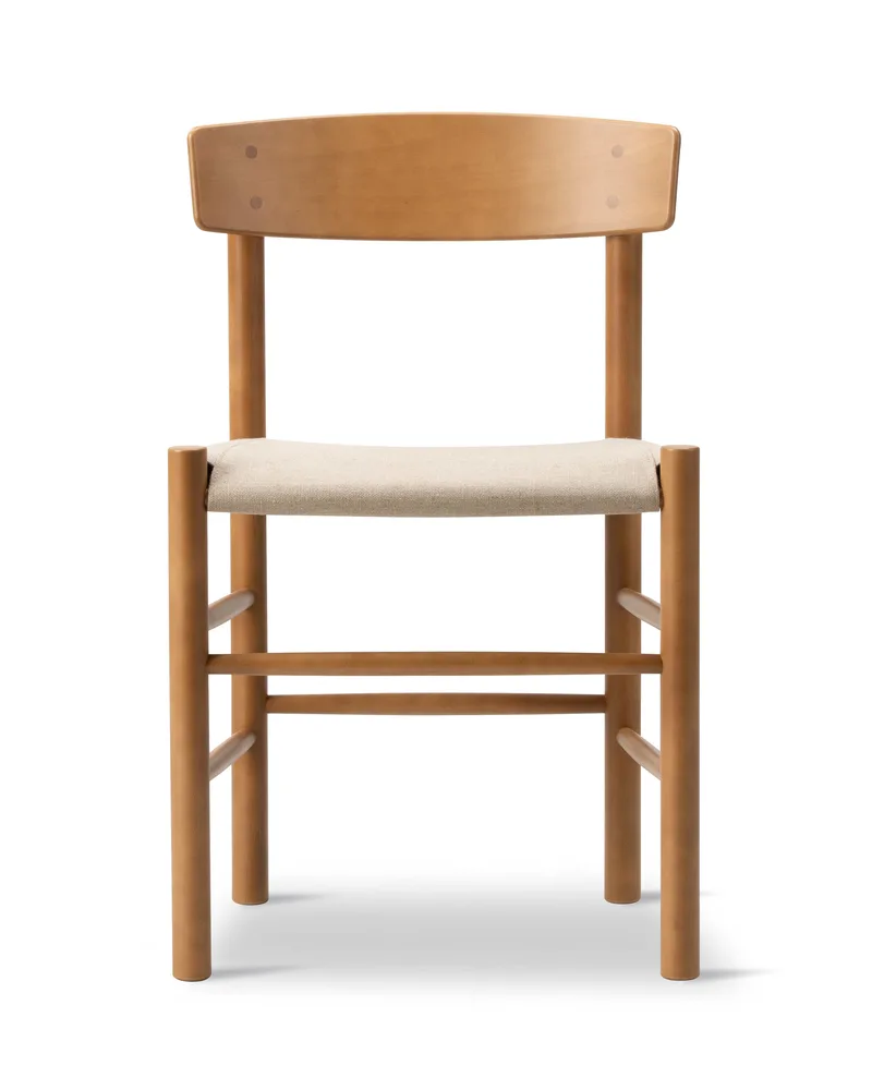 J39 Mogensen Chair Seat Upholstered by Fredericia in Natural canvas, Beech vintage lacquer, FSC Mix 70% – product photo 4 of 4