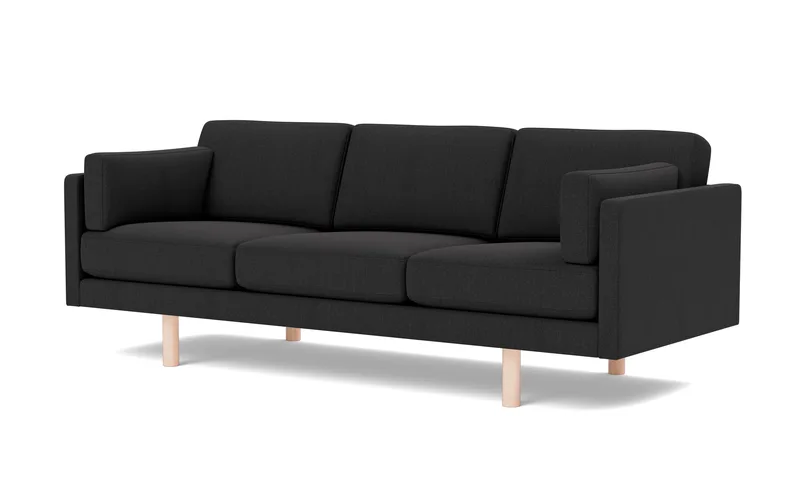 EJ220 Sofa, 3 seater, 212 cm von Fredericia in Re-Wool 198, Oak soap treated, FSC Mix 70% – Produktfoto 1 von 4