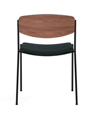 Lynderup Chair Seat upholstered by Fredericia in Connect 60999, Walnut lacquer, FSC Mix 70%, Black lacquer – product photo 2 of 4