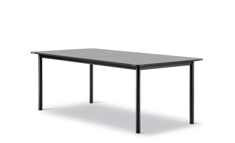 Plan Table Extendable by Fredericia in Laminate Fenix NTM Black, Black – product photo 1 of 2