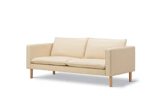 Jota Sofa on Legs, 2-pers., 185 cm von Fredericia in Mood 1104, Oak light oil, FSC Mix 70%, Arm cushions not included – Produktfoto 1 von 4