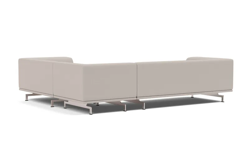 Delphi Elements - Configuration D von Fredericia in Steelcut Trio, 213, Brushed aluminium – Produktfoto 3 von 4