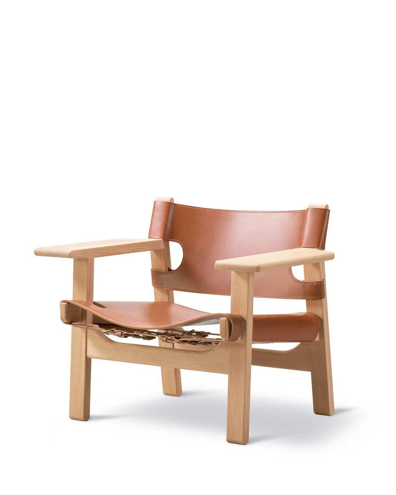 The Spanish Chair by Fredericia in Leather, cognac, Oak light oil, FSC Mix 70% – product photo 1 of 7