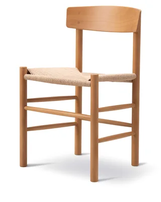 J39 Mogensen Chair van Fredericia in Natural paper cord, Beech vintage lacquer, FSC Mix 70% – productfoto 2 van 8
