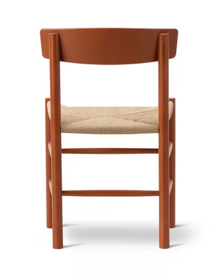 J39 Mogensen Chair by Fredericia in Natural paper cord, Beech Heritage red, FSC Mix 70% – product photo 4 of 8