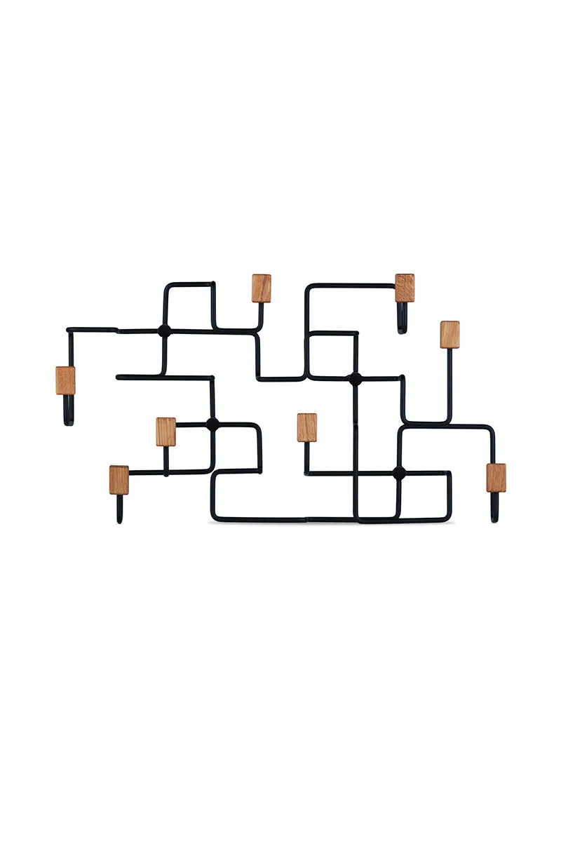 Underground knagerække eg/ sort by Gejst – product photo