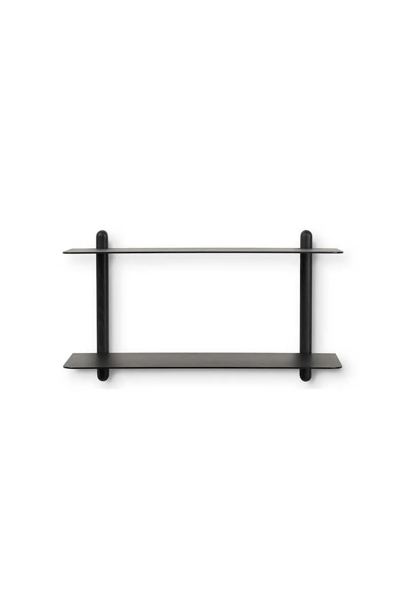 Nivo hylde stor F sort ask/ sort van Gejst – productfoto
