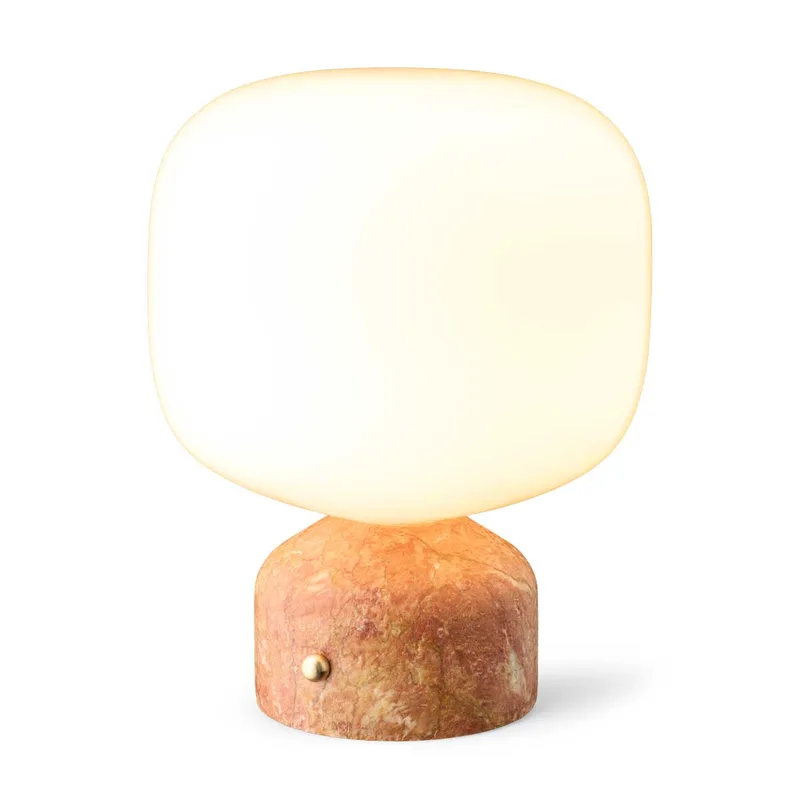 Meemo portable bordlampe gyldenrød marmor van Gejst – productfoto
