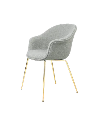 Bat Dining Chair, Fully Upholstered by GUBI in Karakorum, Dedar (004, Standard), Conic base, Brass Semi Matt – product photo 4 of 4