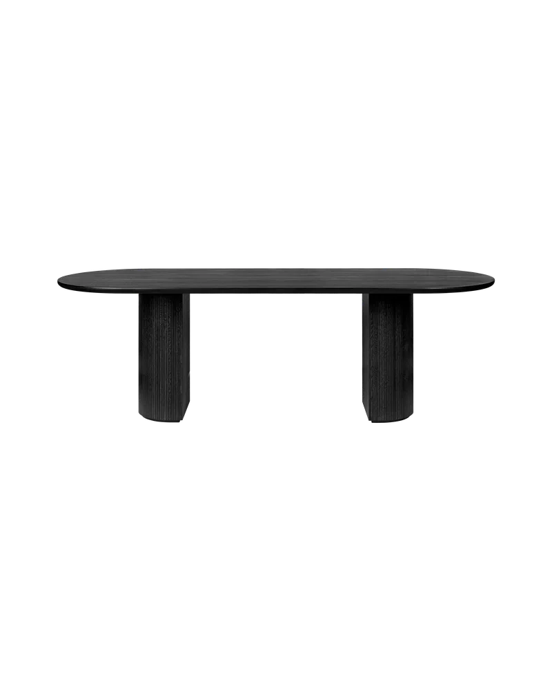 Moon Bar Table von GUBI in Brown/Black Stained Veneer Oak Lacquered, Brown/Black Stained Oak Veneer, 290 × 105 cm – Produktfoto