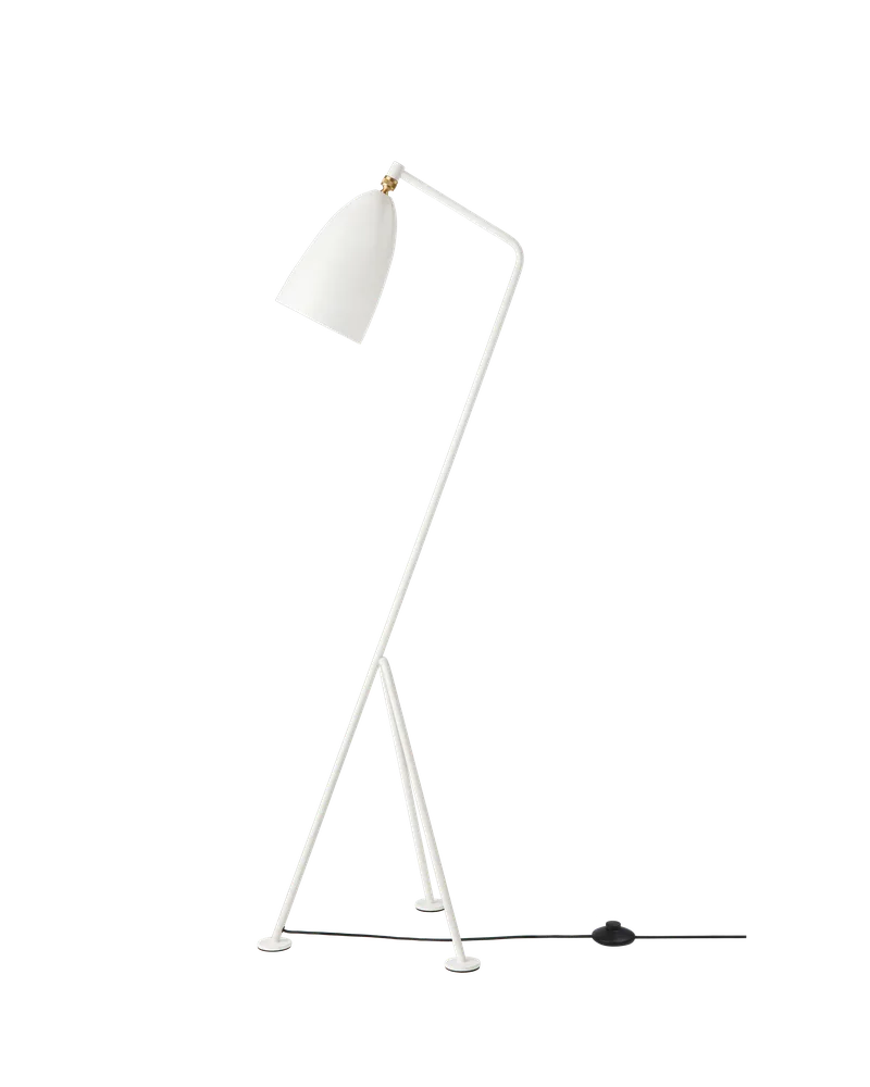 Gräshoppa Floor Lamp by GUBI in Alabaster White, EU – product photo