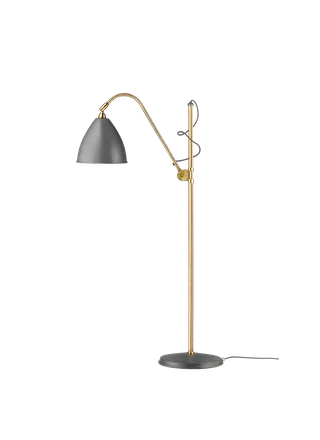 Bestlite BL3 Floor Lamp van GUBI in Grey Semi Matt, Brass, Ø21 × 18 cm, EU – productfoto 3 van 3