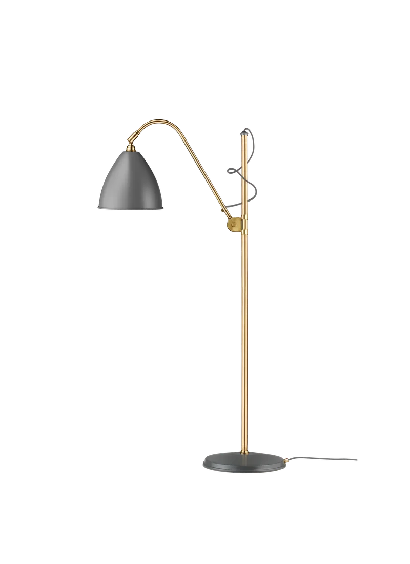 Bestlite BL3 Floor Lamp van GUBI in Grey Semi Matt, Brass, Ø21 × 18 cm, EU – productfoto 3 van 3