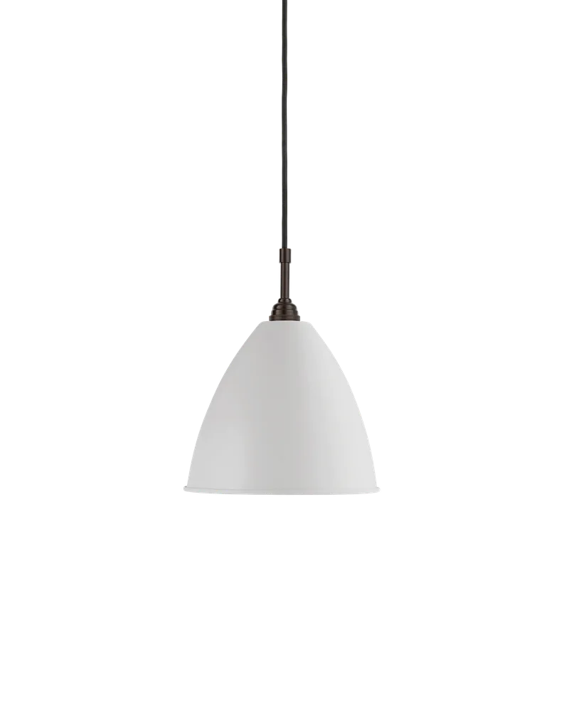 Bestlite BL9 Pendant de GUBI en White Semi Matt, Black Brass, Ø21 × 18 cm, EU – photo du produit 2 sur 2