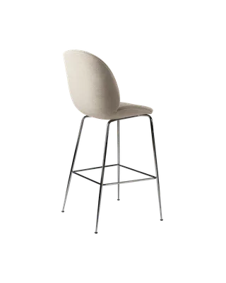 Beetle Bar Chair, Fully Upholstered von GUBI in Tempt Gabriel (60152), Black Chrome, Conic base – Produktfoto 2 von 4