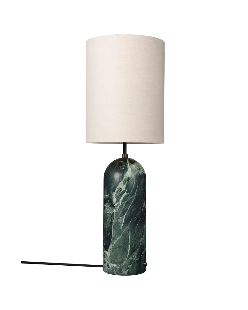 Gravity Floor Lamp - XL by GUBI in Emerald Marble, Canvas, 130 cm, EU – product photo
