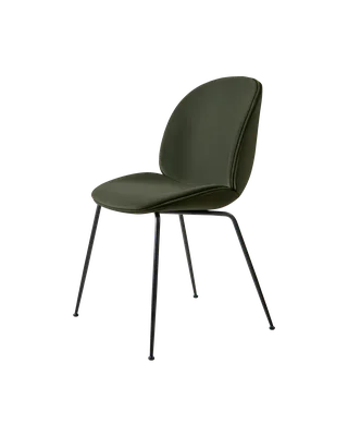 Beetle Dining Chair, Fully Upholstered von GUBI in Sunday, Dedar (018, Standard), Conic base, Matt Black – Produktfoto 5 von 5