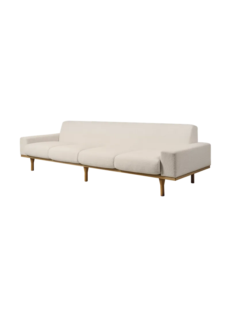 SW50 Sofa de GUBI en Harp, GUBI (24 Ivory, Standard), 4 seater, EU – photo du produit
