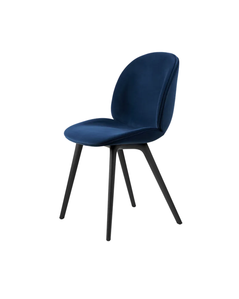 Beetle Dining Chair, Fully Upholstered von GUBI in Sunday, Dedar (003, Standard), Plastic base, Black – Produktfoto 5 von 5