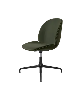 Beetle Meeting Chair, Fully Upholstered by GUBI in Sunday, Dedar (018, Standard), Height adjustable 4-star base, Matt Black – product photo 4 of 4