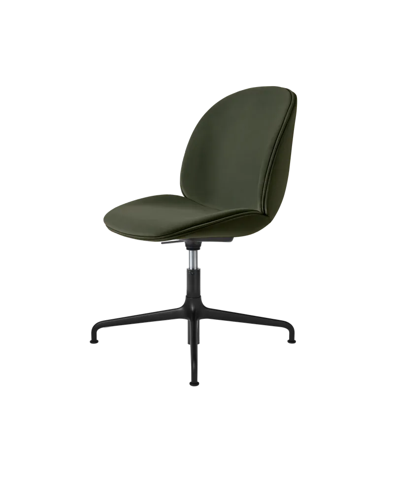 Beetle Meeting Chair, Fully Upholstered by GUBI in Sunday, Dedar (018, Standard), Height adjustable 4-star base, Matt Black – product photo 4 of 4