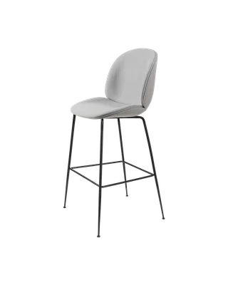 Beetle Bar Chair, Fully Upholstered by GUBI in Remix 3, Kvadrat (123, Standard), Matt Black, Conic base – product photo 4 of 4