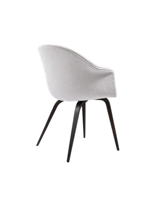 Bat Dining Chair, Fully Upholstered by GUBI in Light Bouclé, GUBI (001, Standard), Wood base, Smoked Oak – product photo 4 of 4