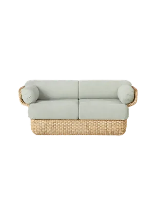 Basket Sofa van GUBI in Drive, Glamour Group (1115, Standard), 2 seater, Rattan – productfoto 2 van 10